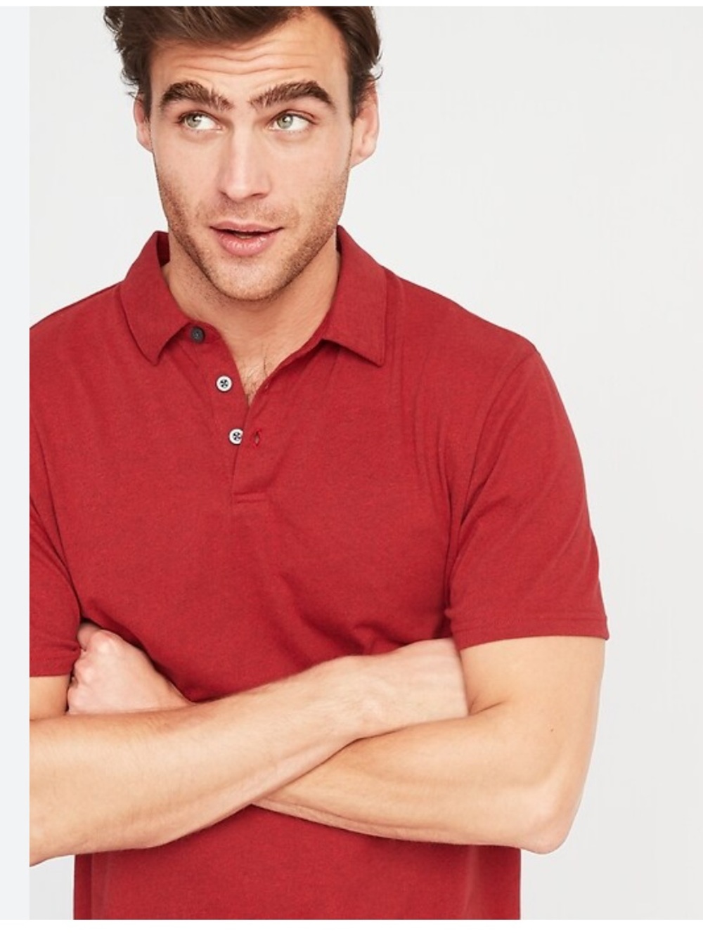 Sonoma Men's sun washed relaxed polo soft orange Polo Shirt
